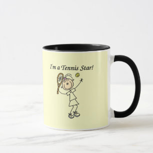 Taza Camisetas y regalos de la estrella de tenis del