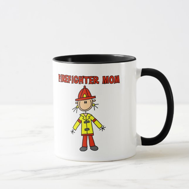 Taza Camisetas y regalos de la mamá del bombero (Derecha)