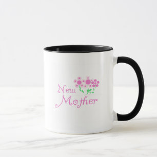 Taza Camisetas y regalos de la nueva madre de flores ro