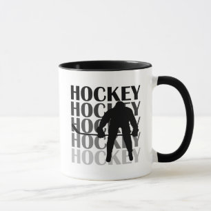 Taza Camisetas y regalos de la silueta del hockey
