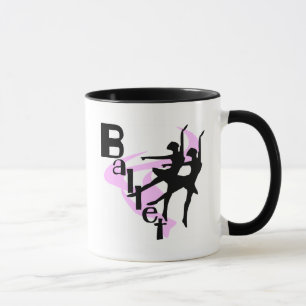 Taza Camisetas y regalos del ballet de la silueta