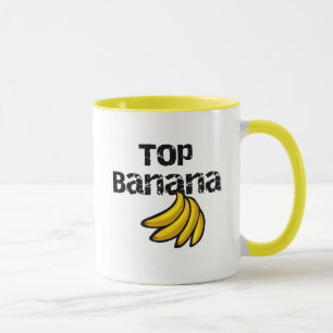 Taza Camisetas y regalos del plátano superior