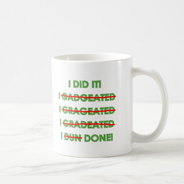 Taza Camisetas y regalos divertidos de la graduación (Derecha)
