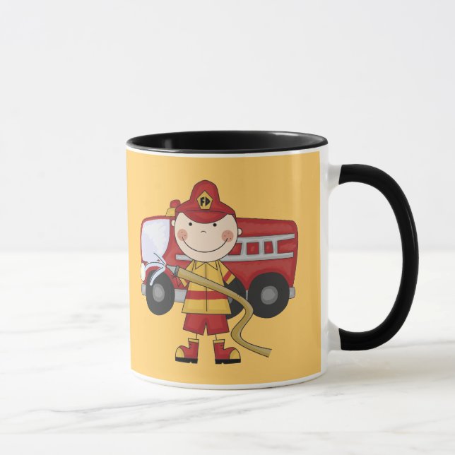 Taza Camisetas y regalos masculinos del bombero (Derecha)