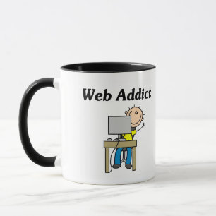 Taza Camisetas y regalos para adictos a la web