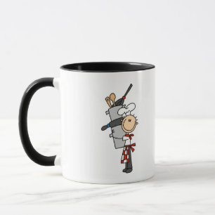 Taza Camisetas y regalos para Chef con Ollas y Sartenes