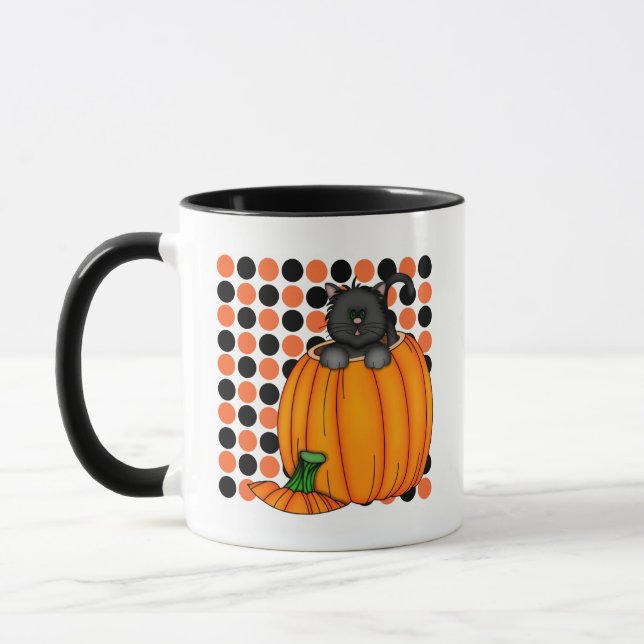 Taza Camisetas y regalos para gatos de Halloween (Izquierda)
