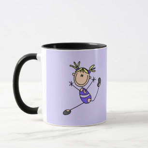Taza Camisetas y regalos para gimnasta rubia