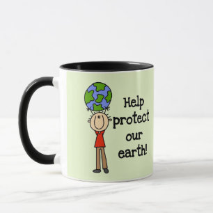 Taza Camisetas y regalos para niños Protege nuestra Tie