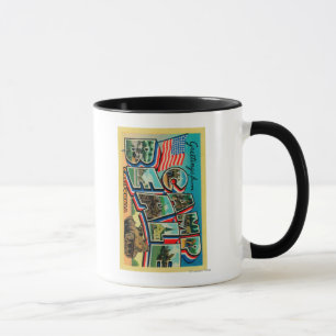 Taza Camp Beale, California - Escenas de letras grandes