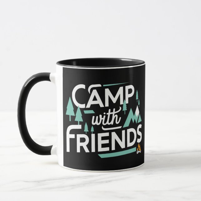 Taza Campamento con amigos, explora el área silvestre (Izquierda)