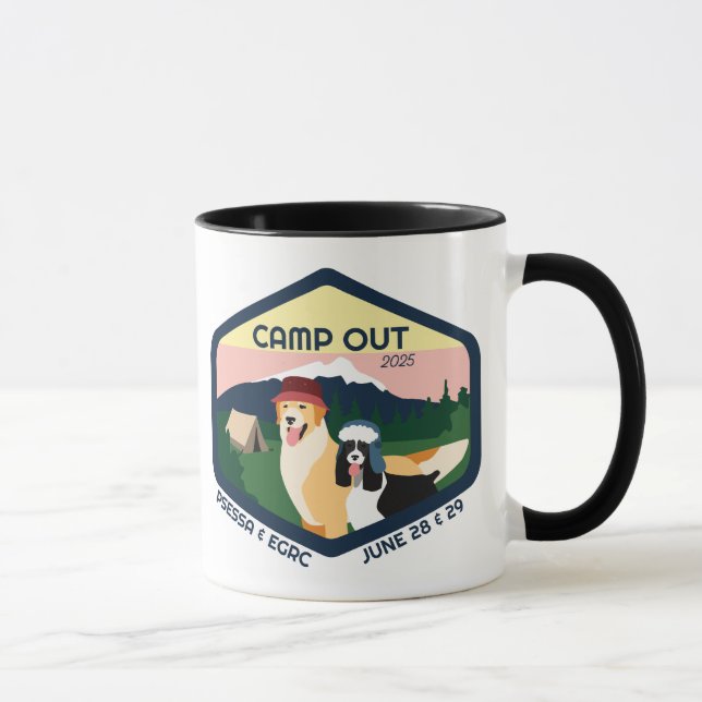 Taza Campamento fuera 2025 Mug (Derecha)