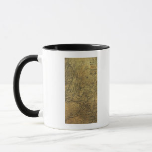 Taza Campaña de Atlanta - Mapa Panorámico de la Guerra 