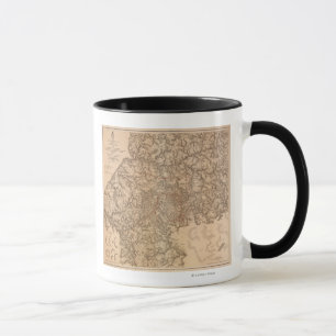 Taza Campaña de Atlanta - Mapa Panorámico de la Guerra 