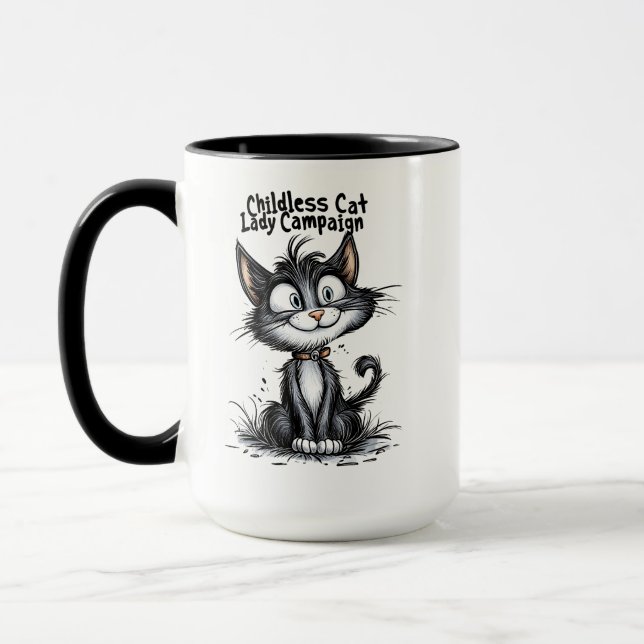 Taza Campaña de la Señora del Gato Infantil (Izquierda)