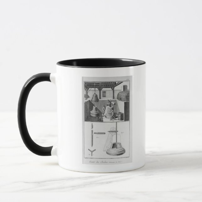 Taza Campanas del bastidor, ilustracion de (Izquierda)