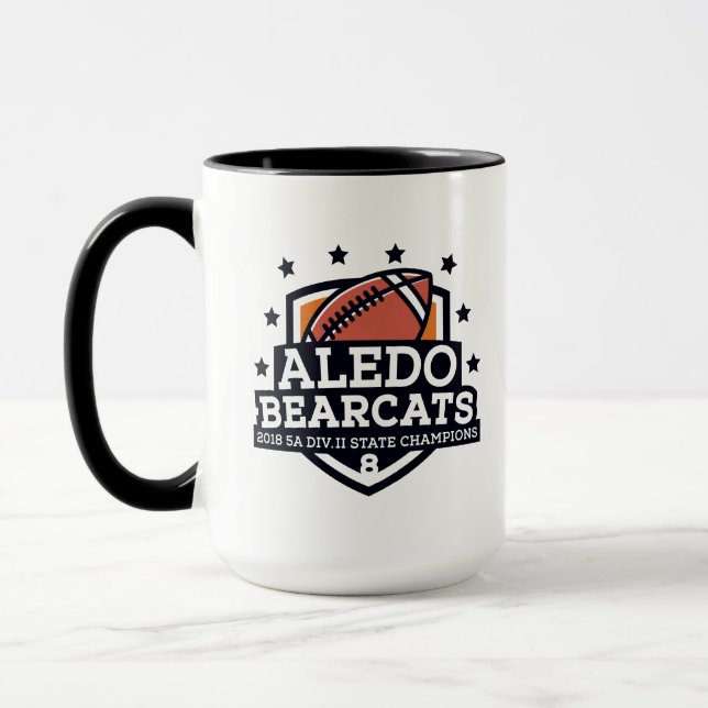 Taza Campeón "escudo" - 15oz del estado del binturong (Izquierda)