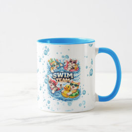 Taza Campeón Nadador Pequeño Diseño Personalizado 
