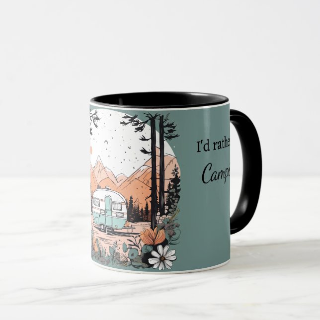 Taza Camper In the Mountains Añadir nombre y regalo de  (Anverso derecho)