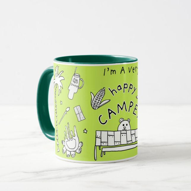 Taza "Camper muy feliz" (Anverso izquierdo)