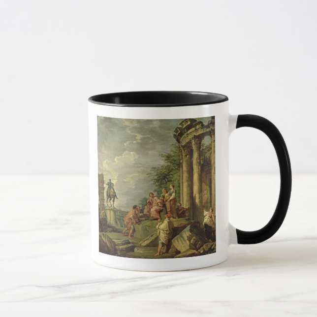 Taza Campesinos entre las ruinas romanas, 1743 (aceite (Derecha)