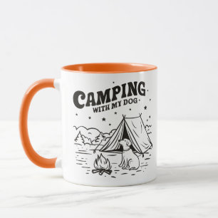 Taza Camping con mi perro - Café y aventura