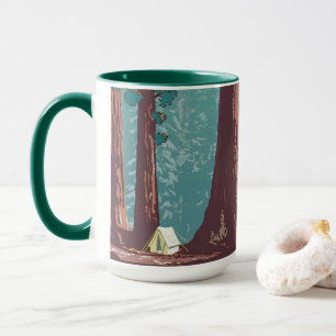 Taza Camping de carpas en el Parque Nacional Sequoia