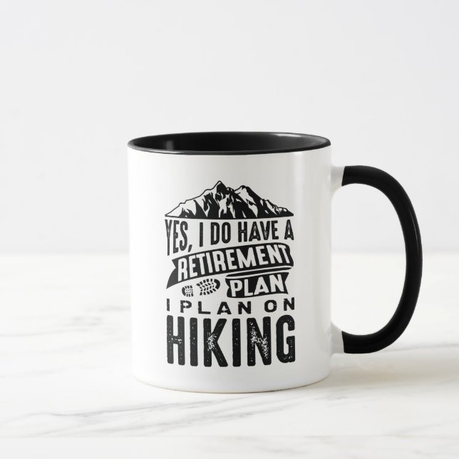 Taza Camping del Plan de Jubilación (Derecha)
