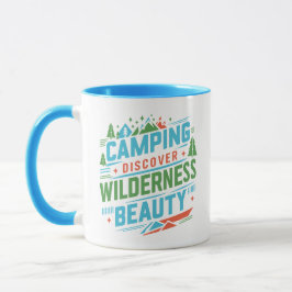 Taza Camping Descubra la belleza de la naturaleza salva