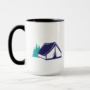 Taza Camping Tent en los bosques