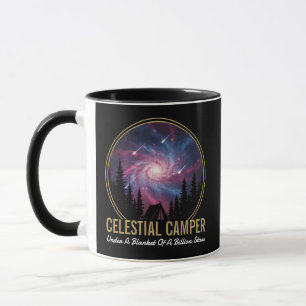 Taza Campista Celestial Escena Nocturna de la Galaxia