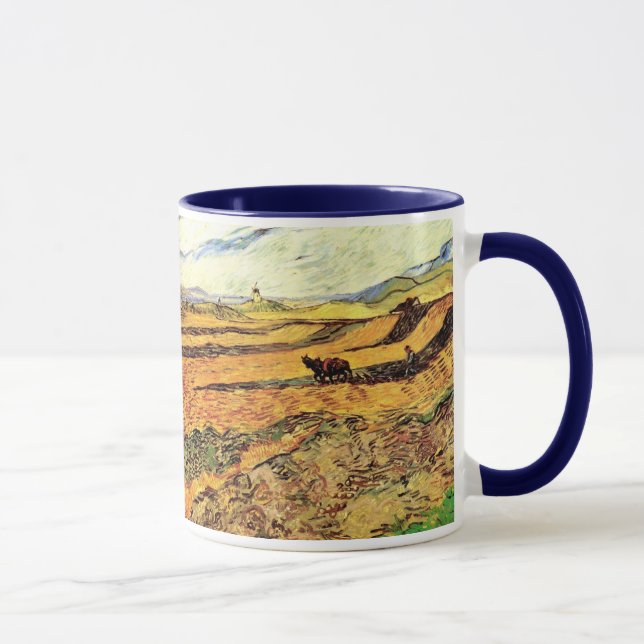 Taza Campo con Plowman y Mill por Vincent van Gogh (Derecha)