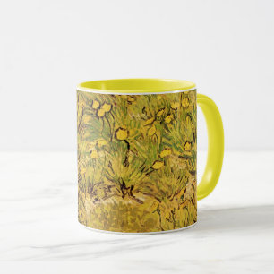 Taza Campo de flores amarillas de Vincent van Gogh