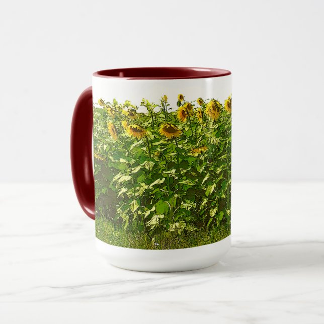 TAZA CAMPO DE GIRASOLES (Anverso izquierdo)
