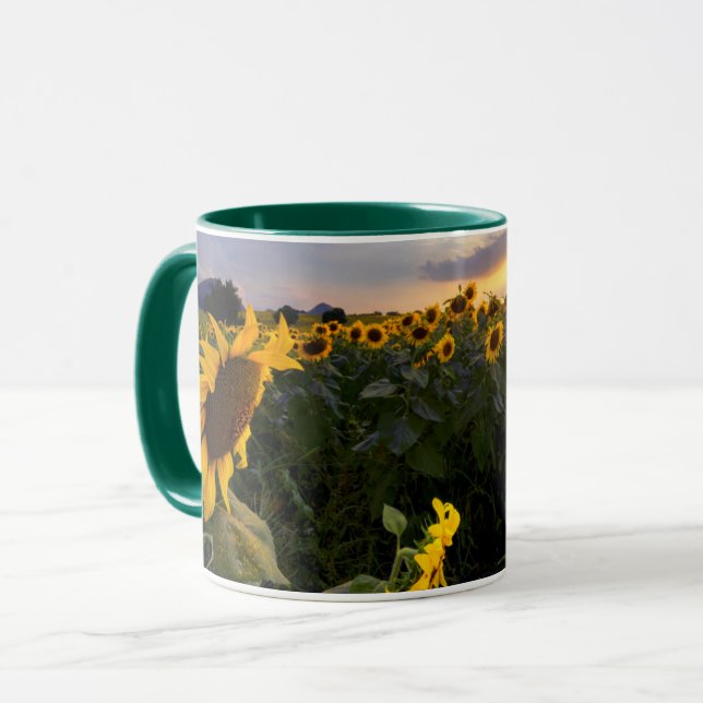Taza Campo de girasoles florecientes (Anverso izquierdo)