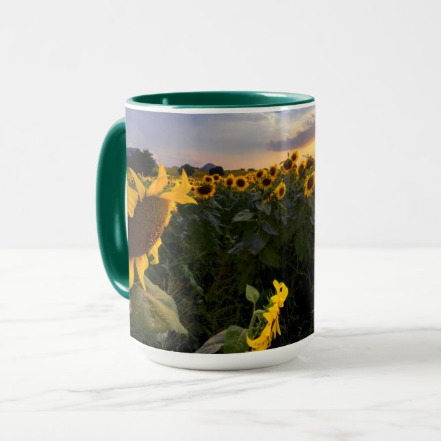 Taza Campo de girasoles florecientes (Anverso izquierdo)