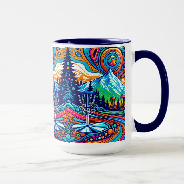 Taza Campo de golf de disco psicodélico (Derecha)
