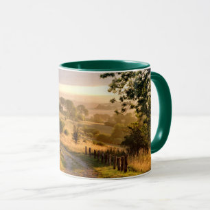 Taza Campo inglés de la sol el del amanecer