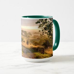 Taza Campo inglés de la sol el del amanecer