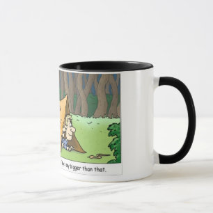 Taza campo-serpiente-cómico