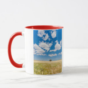 Taza campo soleado