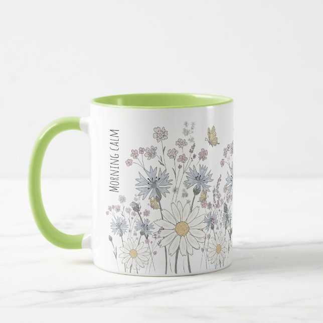 Taza Campo vibrante de flores silvestres  (Izquierda)