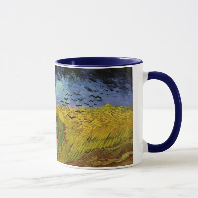 Taza Campos de trigo con cuervos de Van Gogh (Derecha)