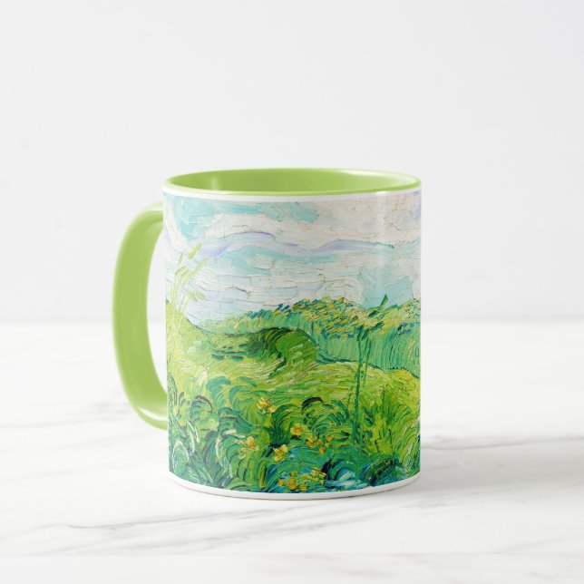 Taza Campos de Trigo Verde, Van Gogh (Anverso izquierdo)