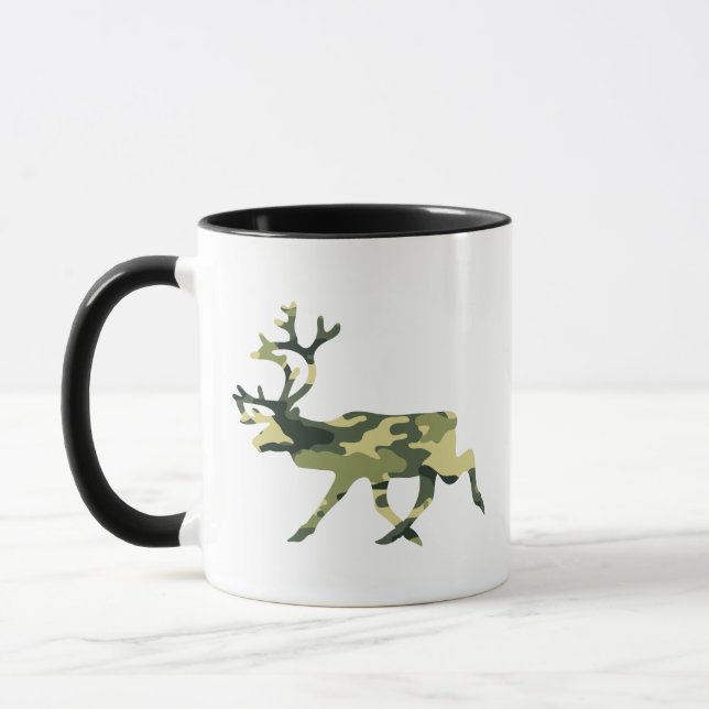 Taza Camuflaje de bosques de renos/caribú/camo (Izquierda)