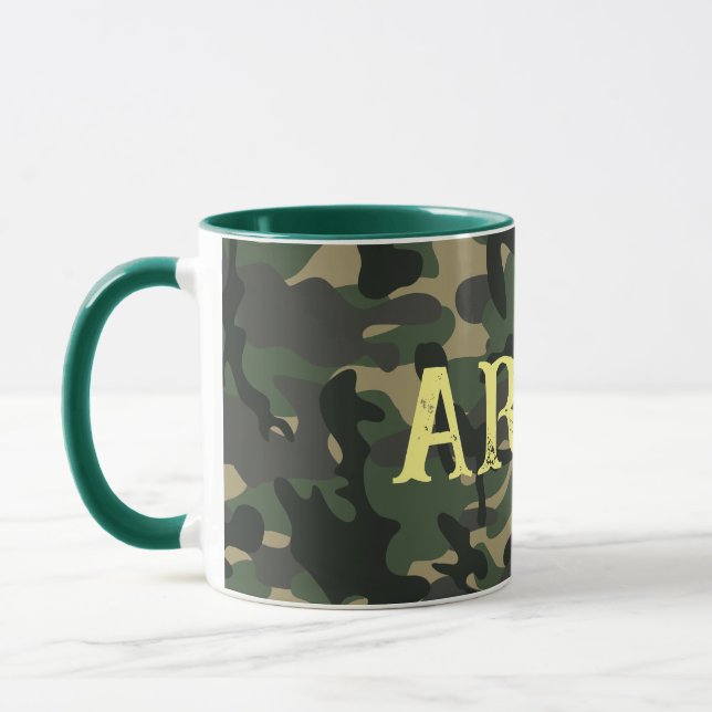 Taza Camuflaje militar verde (Izquierda)