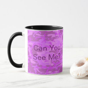 Taza Camuflaje morado claro