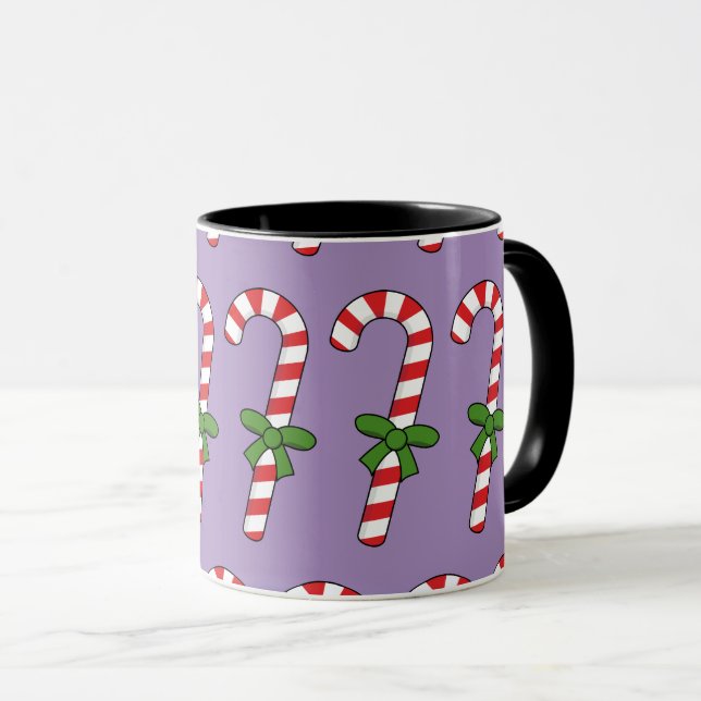 Taza Caña de caramelo con cinta verde (Anverso derecho)