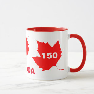Taza Canadá 150 años de aniversario único en especie