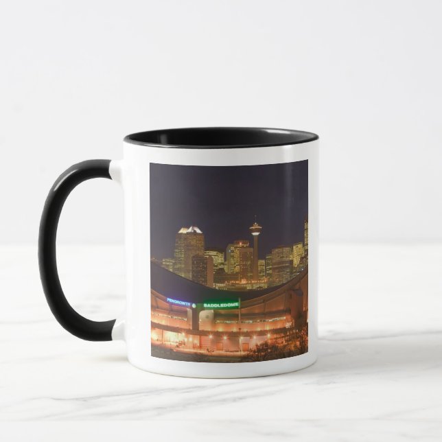 Taza Canadá, Alberta, Calgary: horizonte de la ciudad d (Izquierda)